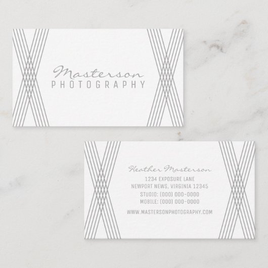 グレーデコモダン名刺 名刺 (正面/裏面)