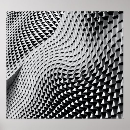 グレーデジタル壁紙 ポスター (正面)