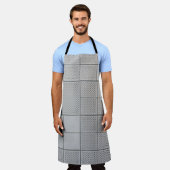 グレーデジタル エプロン (着用した状態)