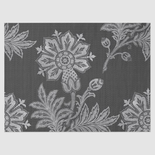 グレーデフェイクコパージュの縫い目の花 薄葉紙 (正面)