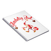 グレーデリ7月デンマークのメリークリスマスデンマークのニッセ ノートブック (右側)