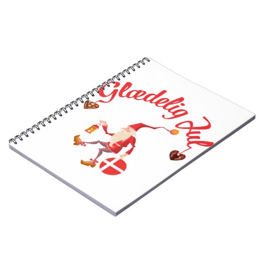 グレーデリ7月デンマークのメリークリスマスデンマークのニッセ ノートブック (左側)