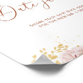 グレーデン日付の夜アイディア。ボホ秋日付jarブライダル ポスター (角)