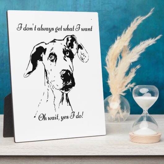 グレートおもしろいダネドッグ引用文 フォトプラーク (側面)