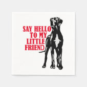 グレートおもしろいダンこんにちは スタンダードカクテルナプキン (正面)