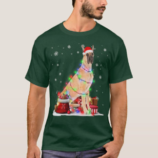 グレートおもしろいドッグツリークリスマスライトクリスマスPa Tシャツ
