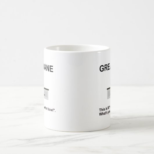グレートおもしろい・デーン・ウォーター・ボウル・トゥルース コーヒーマグカップ (中央)