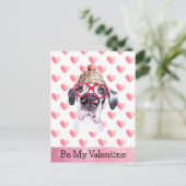 グレートおもしろいDane Be My Valentine Dogバレンタイン シーズンポストカード (スタンド正面)