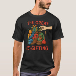 グレートな再ギフト – 楽しいホワイトエレファントのクリスマス Tシャツ