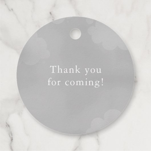 グレートゥインクルリトルスターベビーシャワー誕生日 フェイバータグ (裏面)