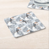 グレートゥーカン スクエアペーパーコースター (アングル)