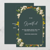 グレートエレガントなスクリプトのビジネスロゴホリデーカード シーズンカード (正面/裏面)