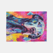 グレートカラフルダン フリースブランケット (正面(横))