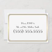 グレートギャツビー アートデコ ウェディング リハーサル インビテーション (裏面)