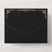 グレートギャツビー Save the Date 返信依頼 オールインワン招待状 (裏面)