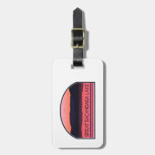 グレートサカンダガ湖 ニューヨーク 赤い日の出 ラゲッジタグ (正面縦)