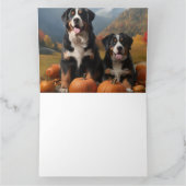 グレートスイスマウンテン・パピー オータムデライト パンプキン カード (内部)