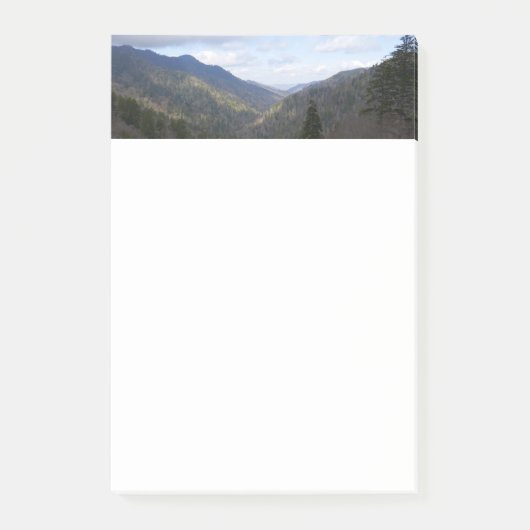 グレートスモーキー山脈のモートン展望台 ポストイット (正面)