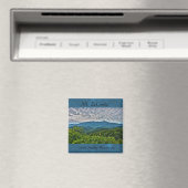 グレートスモーキー山脈のレコント山の写真マグネット マグネット (インサイチュ (食洗機))