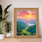 グレートスモーキー山脈の旅の絵画 ポスター