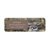 グレートスモーキー山脈の秋は川のアドレスを残す ラベル (正面)