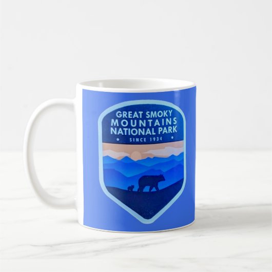 グレートスモーキー山脈マグカップ コーヒーマグカップ (左)