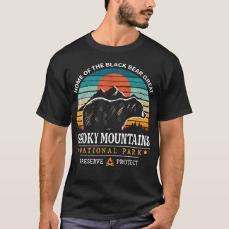 グレートスモーキー山脈国立公園のレトロヴィンテージ Tシャツ