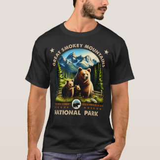 グレートスモーキー山脈国立公園 アメリカグマ Tシャツ