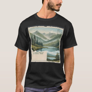 グレートスモーキー山脈国立公園 ポストカード ビンテージ Tシャツ