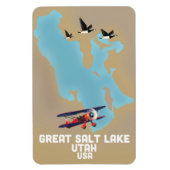 グレートソルトレイク ユタ州 旅行ポスター マグネット (縦)