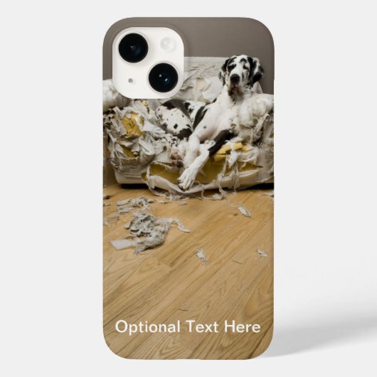 グレートダネオンソファiPhone 14かろうじてケース Case-Mate iPhoneケース (裏面)