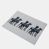 グレートダネス水彩画 ドアマット (アングル)