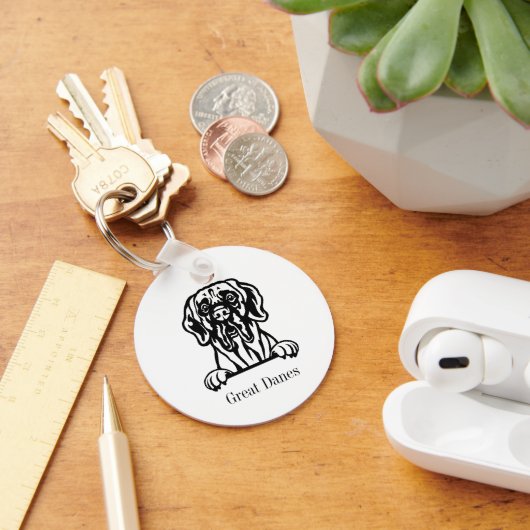グレートダネス キーホルダー (デスク)