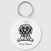 グレートダネス キーホルダー (裏面)