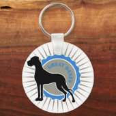 グレートダネス – スター、ダン キーホルダー (正面)