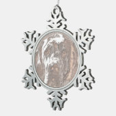 グレートダネス スノーフレークピューターオーナメント (右)