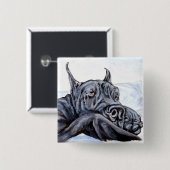 グレートダネソファの夢 缶バッジ (正面&裏面)