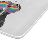 グレートダネドッグとハートバレンタインデー カッティングボード (角)