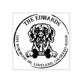 グレートダネドッグ差出人住所 ラバースタンプ (インプリント)