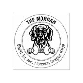 グレートダネドッグ差出人住所 ラバースタンプ (インプリント)