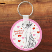 グレートダネハーレクインバレンタインデーキス キーホルダー (正面)