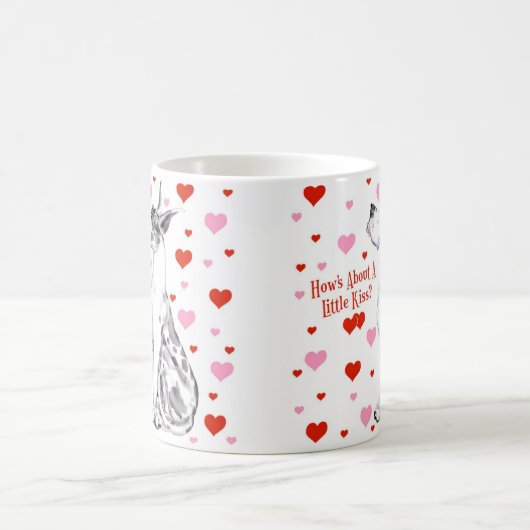 グレートダネハーレクインバレンタインデーキス コーヒーマグカップ (中央)