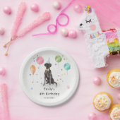 グレートダネパピードッグ子供の誕生日パーティー ペーパープレート (パーティー)