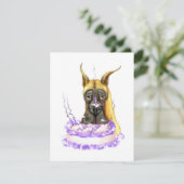 グレートダネファウンお誕生日ケーキ 招待状 (スタンド正面)