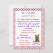 グレートダネファウンお誕生日ケーキ 招待状 (裏面)