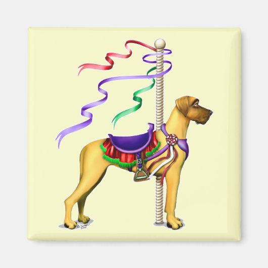 グレートダネファウン回転木馬UC マグネット (正面)