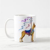 グレートダネブリンドル回転木馬 コーヒーマグカップ (左)