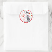 グレートダネマントルUCキスステッカー ラウンドシール (バッグ)