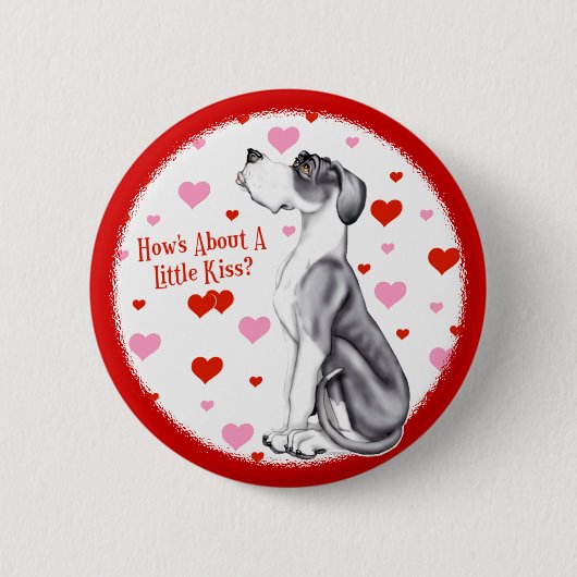 グレートダネマントルUCキスボタン 缶バッジ (正面)