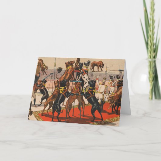 グレートダンのサーカスポスターとトレーナー カード (正面)